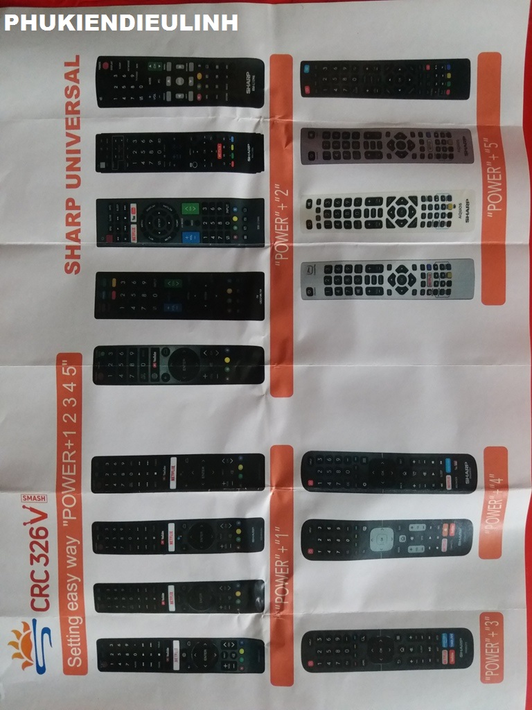 ĐIỀU KHIỂN TIVI SHARP SMART ĐA NĂNG