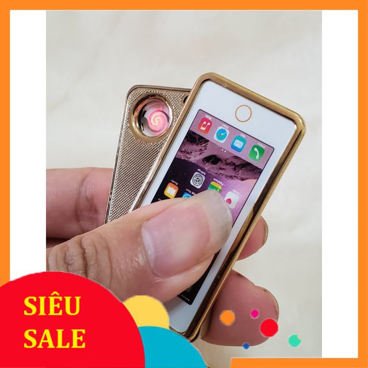 Bật lửa điện kiêm móc khóa Iphone siêu đẹp