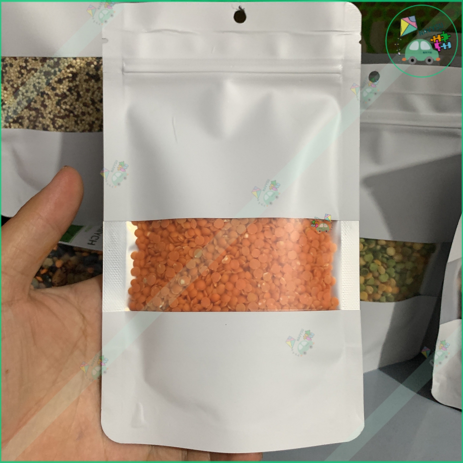 Đậu lăng đỏ hữu cơ Markal 500g 100g, hạt lăng
