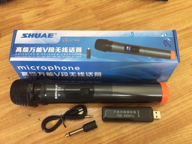 Micro karaoke không dây V12 có LCD