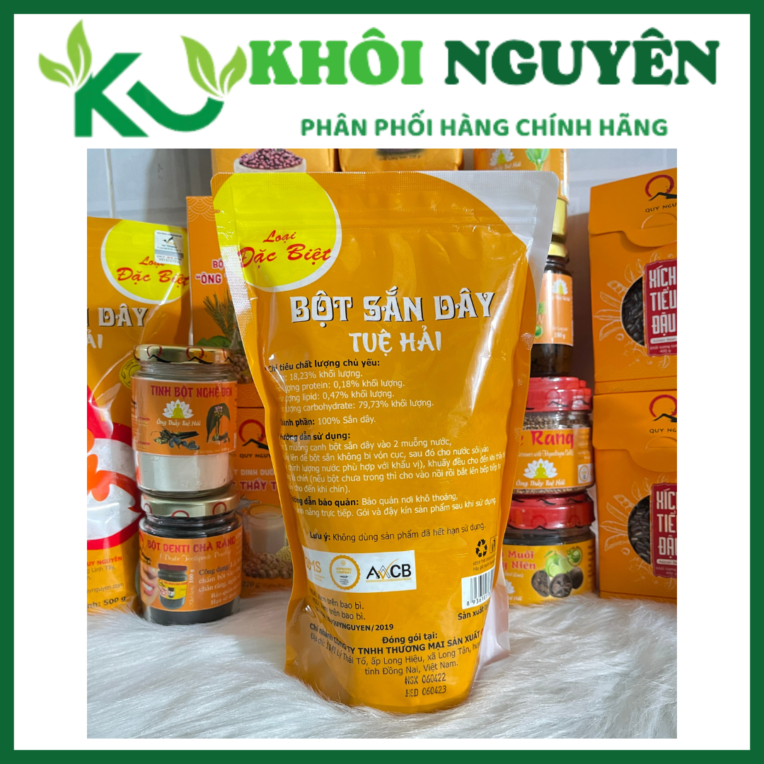 Bột sắn dây Quy Nguyên gói 500g (loại 1) Bột sắn dây Thầy Tuệ hải