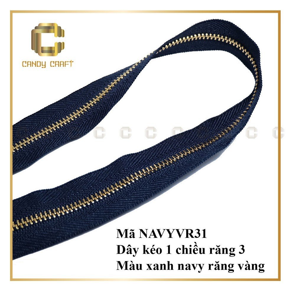 [HCM]Dây kéo 1 chiều răng 3 (không kèm đầu khóa) - phụ kiện làm túi xách