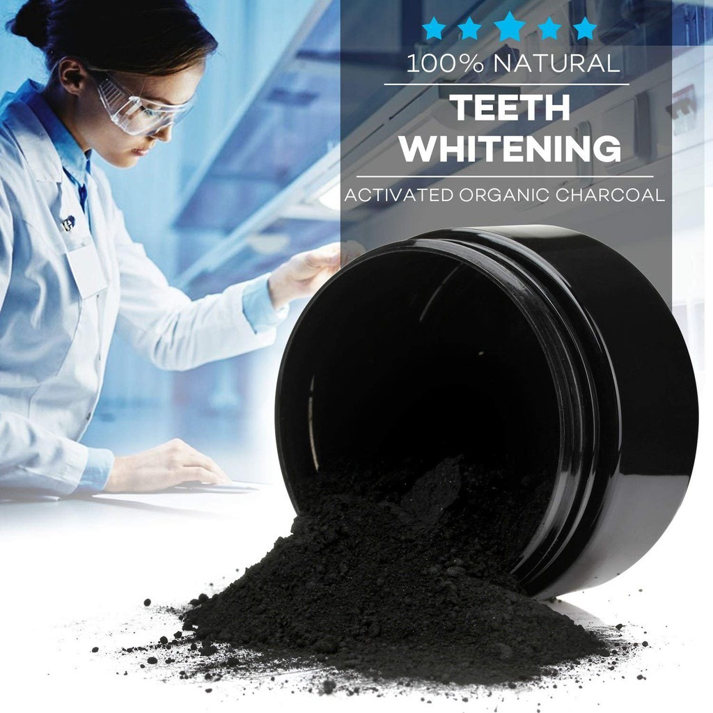 Bột trắng răng than tre nhật bản - teeth whitening 100% tự nhiên