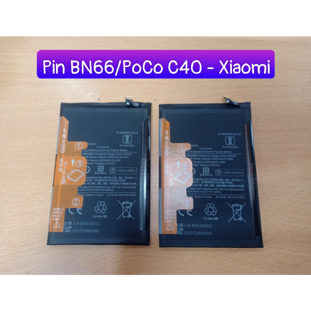 Pin Poco C40/BN66 xiaomi