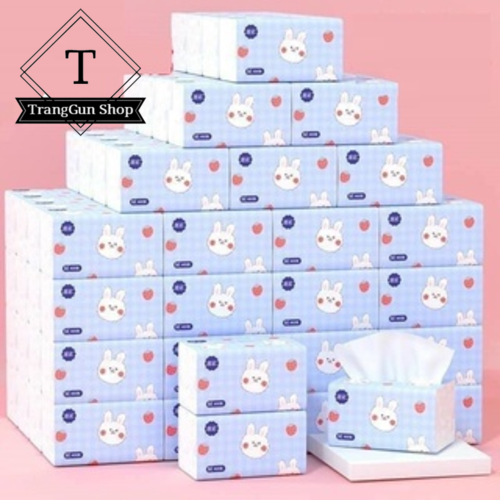 Sale !!! Giấy Ăn Rút Hình Thỏ Siêu Hót [Bán Lẻ 1 Gói]