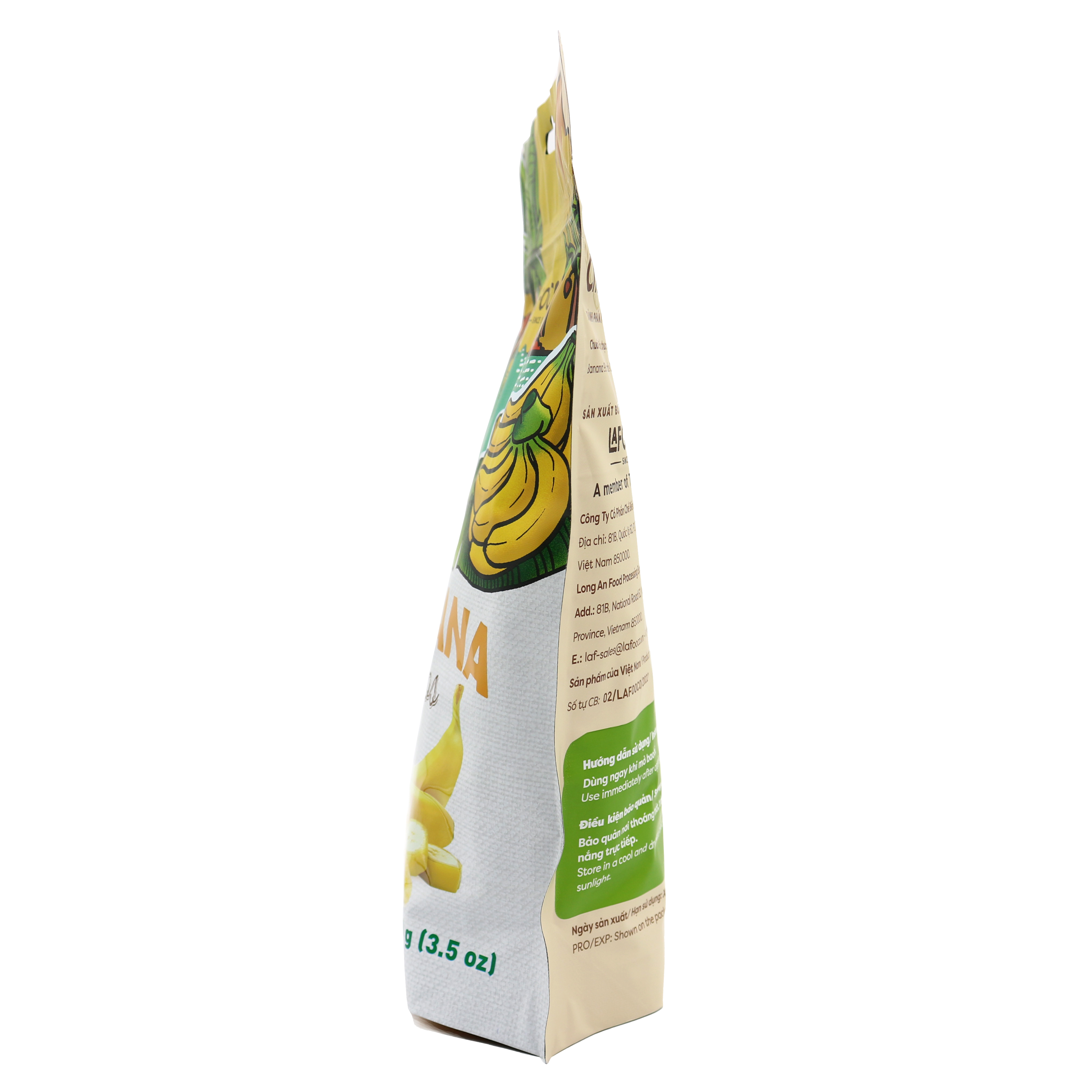 Chuối Sấy Giòn Lafooco 100G Xuất Khẩu