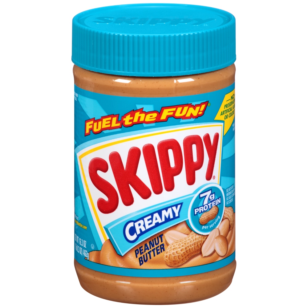 Bơ Đậu Phộng Dạng Kem Mịn Skippy Creamy Peanut Butter, Hũ 462g 16.3 Oz.