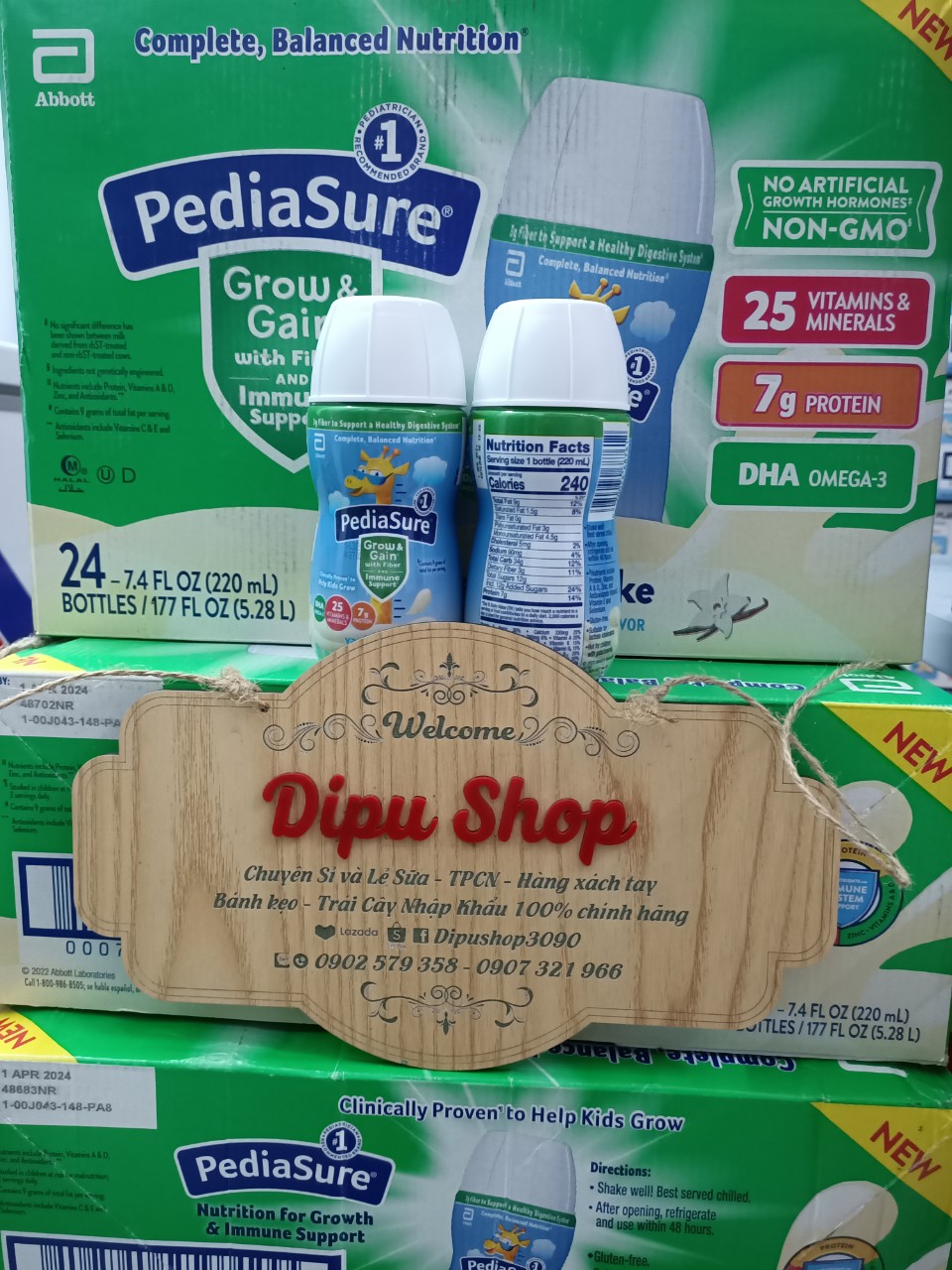 Sữa nước Pediasure Grow And Gain Fiber 220ml Của Mỹ Bổ Sung Chất Sơ Giúp Bé Cải Thiện Về Thể Chất Cũng Như Trí Tuệ