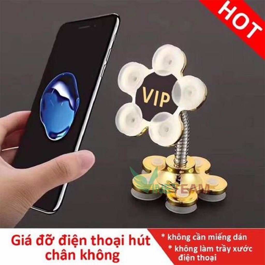 Giá Để Điện Thoại Hút Chân Không 2 Đầu