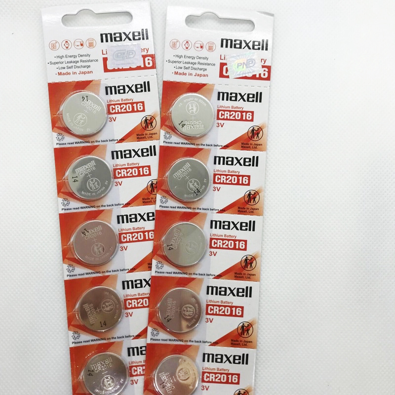 Combo 2 viên Pin Cr2016 Maxell Lithium 3V chính hãng
