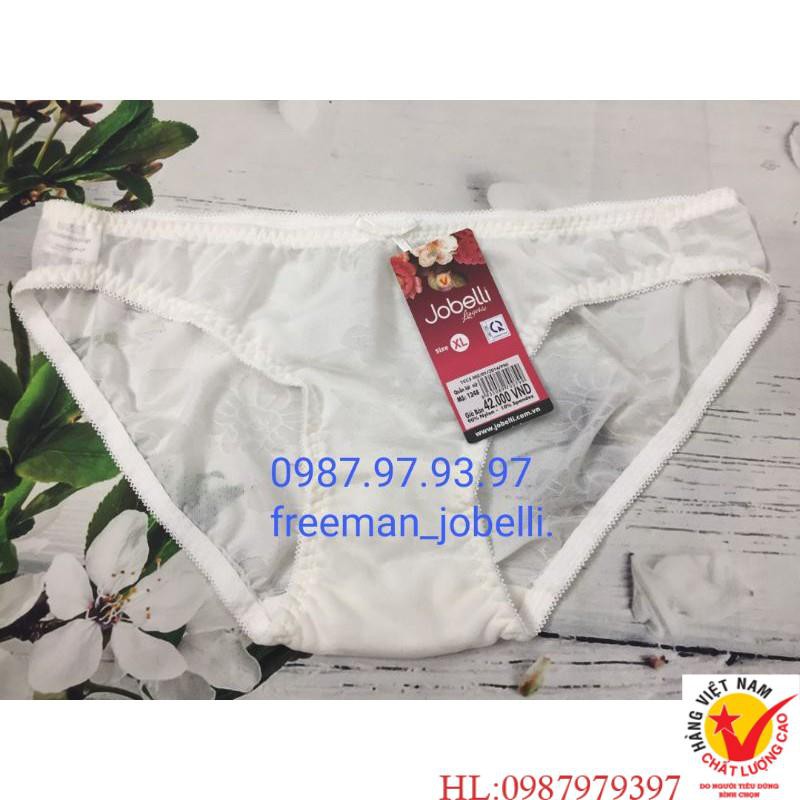 Quần lót nữ jobelli MS:1248 lưới lụa siêu mịn dập hoa