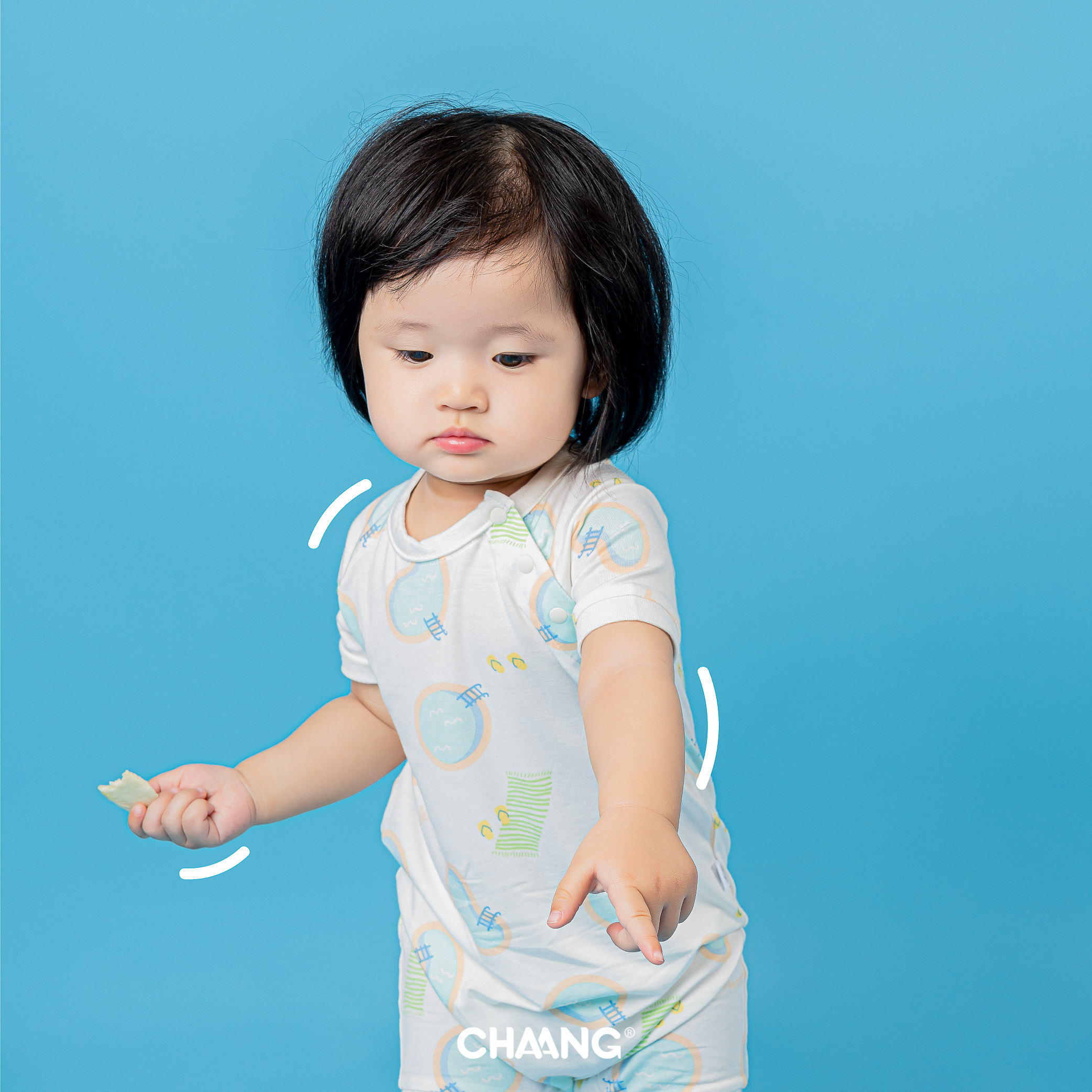 [CHAANG] Bộ body cúc chéo bé gái Pool Chaang