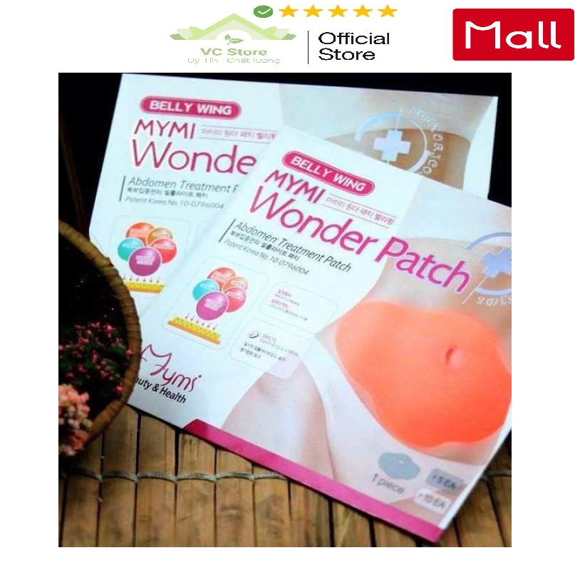 Bộ 20 miếng dán tan mỡ bụng mymi wonder patch hàn quốc - mâu mới