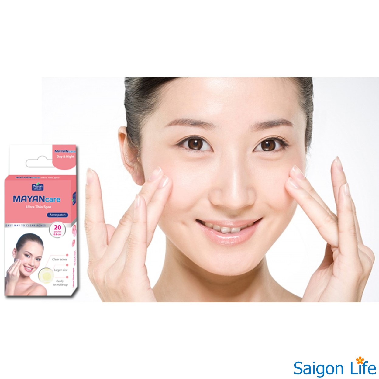 Miếng Dán Giảm Mụn Mayancare 24 Miếng (Hộp Hồng)