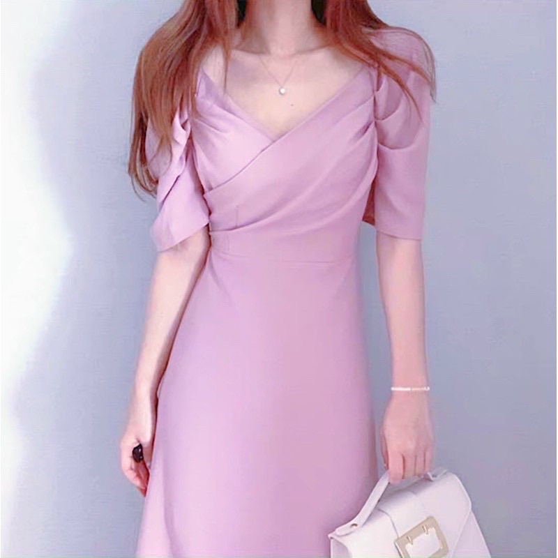 ĐẦM TRẮNG TAY PHỒNG, THẮT EO (có ảnh thật) MS121