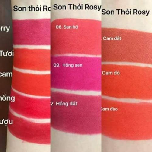 Son Môi Siêu Lì Rosy Màu Đỏ Hồng