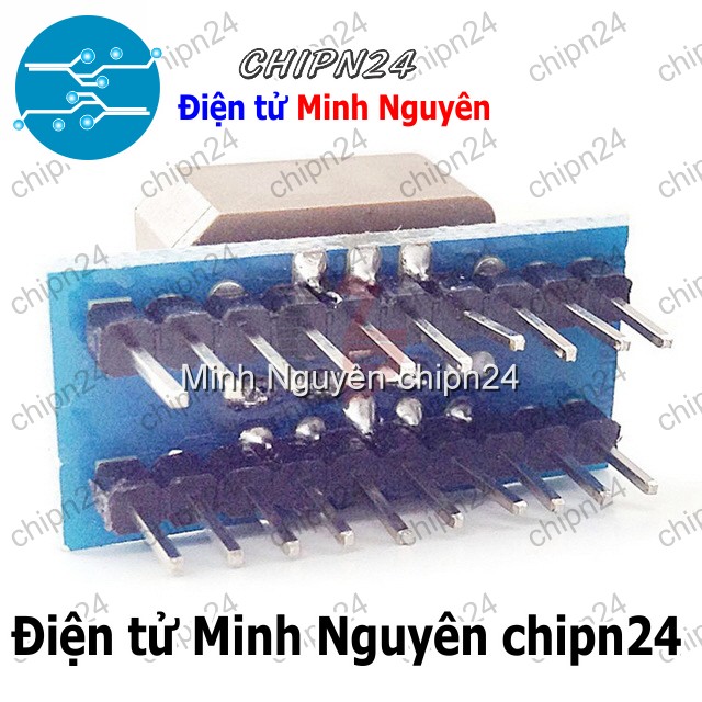 [1 cái] (F25) Đế chuyển PLCC20 sang DIP20