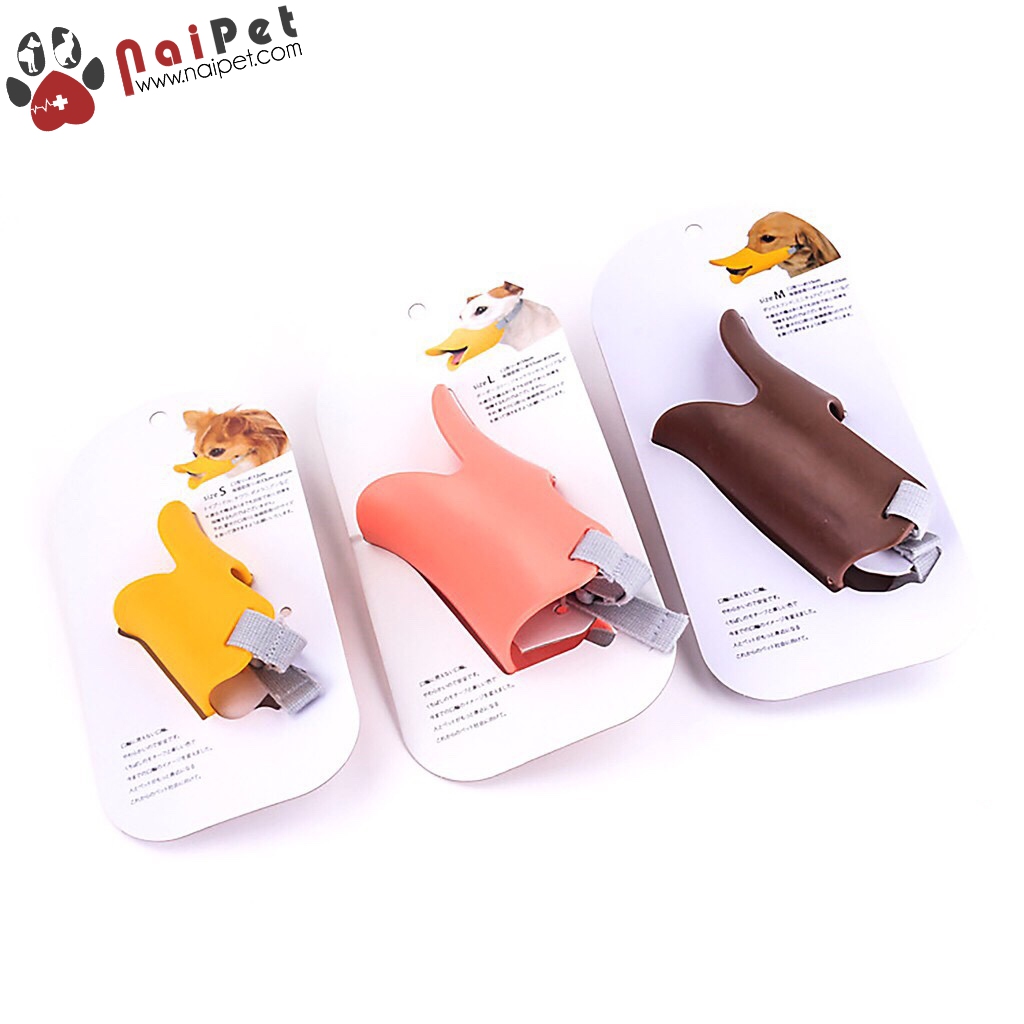Rọ Mõm Mỏ Vịt Silicon Cute Dog