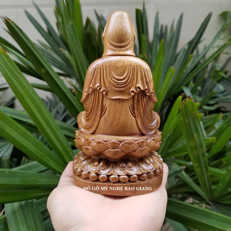 Tượng phật bà quan âm gỗ bách xanh