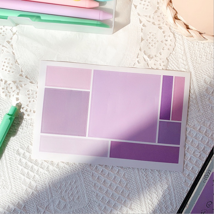 Set 48 miếng sticker chấm tròn vintage nhiều màu sắc
