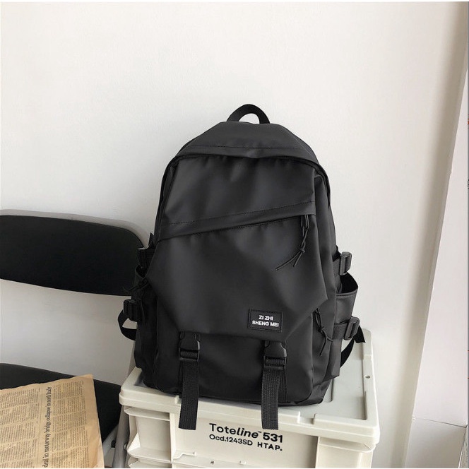 Balo nam nữ, balo đi học thời trang, chống nước, vải oxford dù balo học sinh Tặng gấu