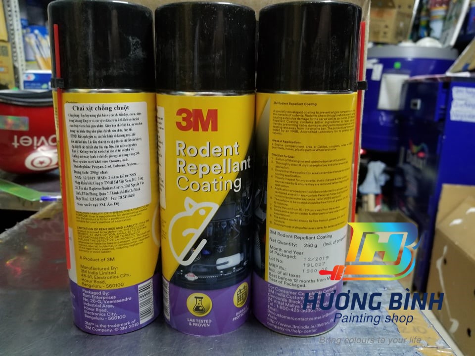 Chai xịt đuổi chuột 3M - Rodent Repellant Coating (Hàng cận date)