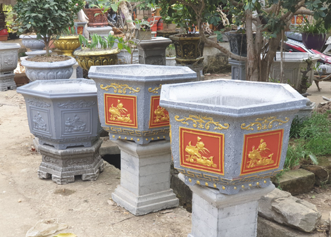 khuôn đúc chậu lục giác 60 ( chân đôn bệ )