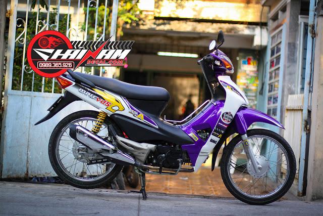 Tem Trùm Wave Alpha Trắng Tím Vàng