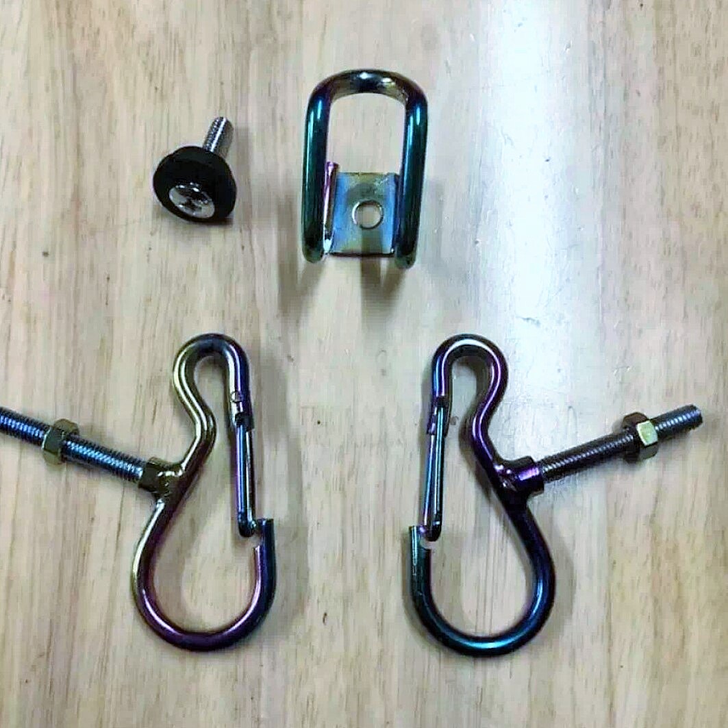 Bộ móc treo đồ xe máy có khóa 7 màu