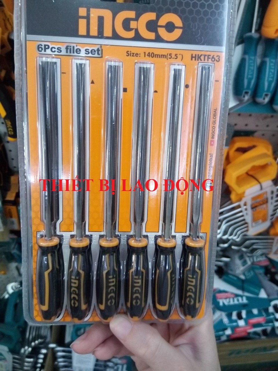 140mm bộ giũa mini 6 chi tiết ingco hktf63