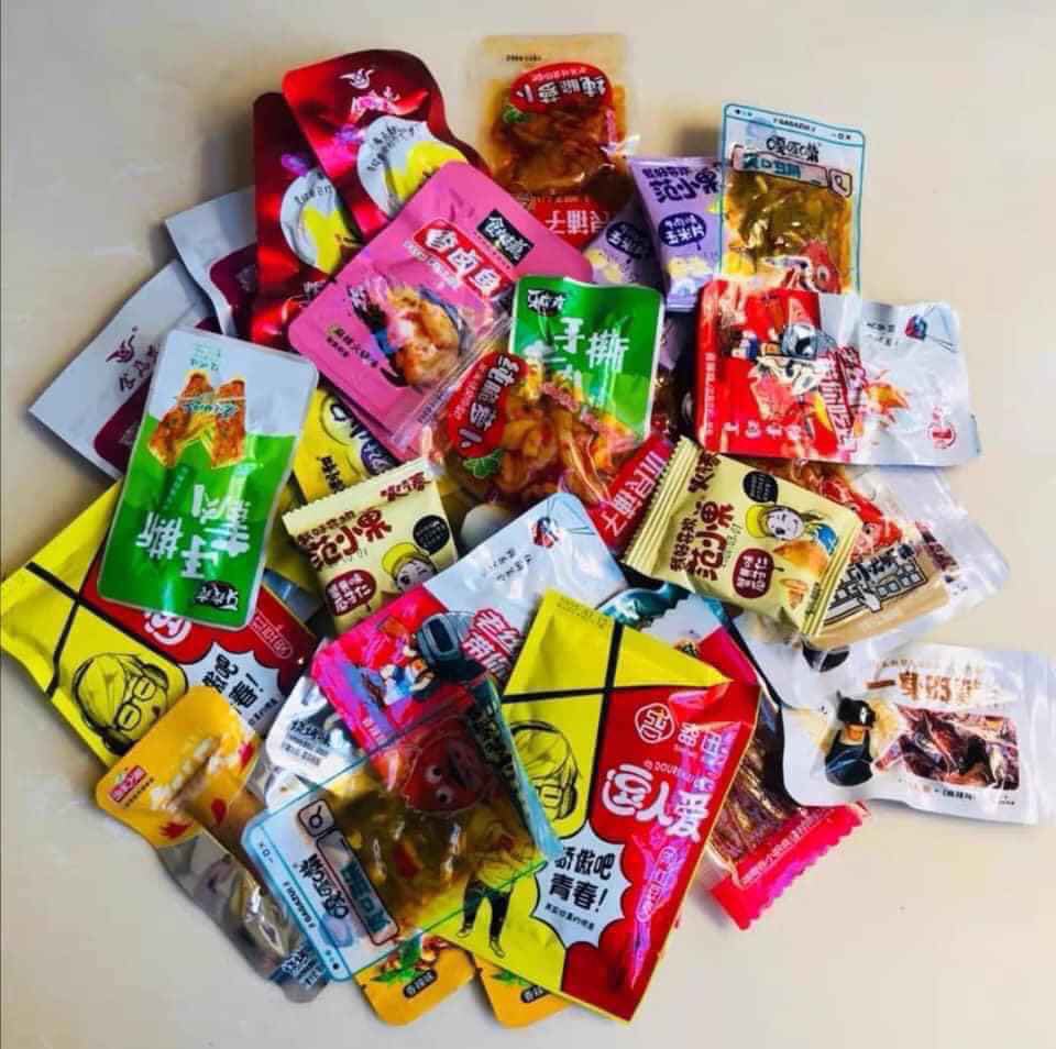 sét ăn vặt hàng nội địa 36 món