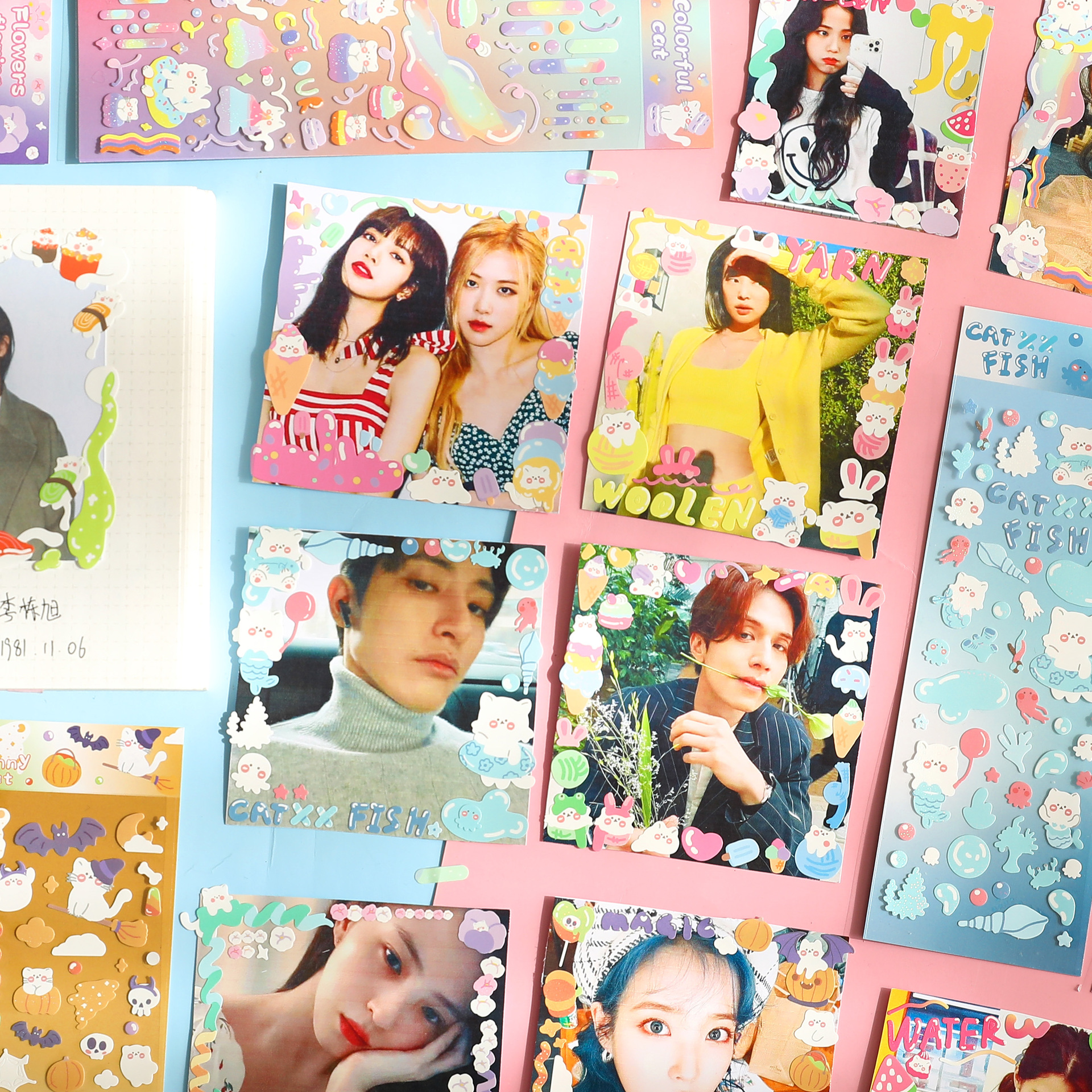 Sticker hình dán Cute candy trang trí toploader và sổ tay | BST123