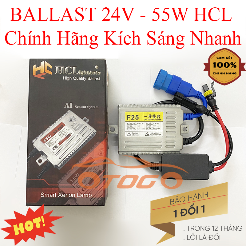 Tăng phô ballast hcl 24v - 55w kích sáng nhanh cho xe tải