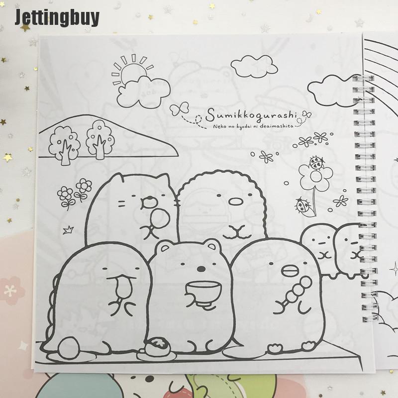 Sách tô màu Jettingbuy cho trẻ em sách vẽ tranh graffiti giảm căng ...