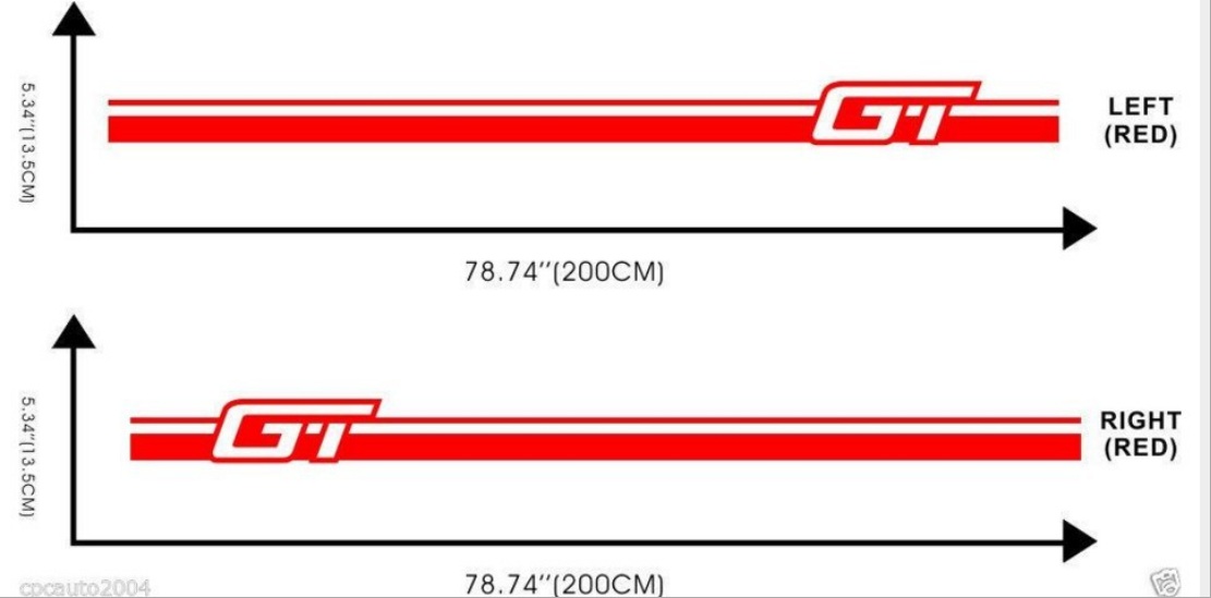[HCM]Tem dán sườn xe phong cách thể thao GT (xanh)