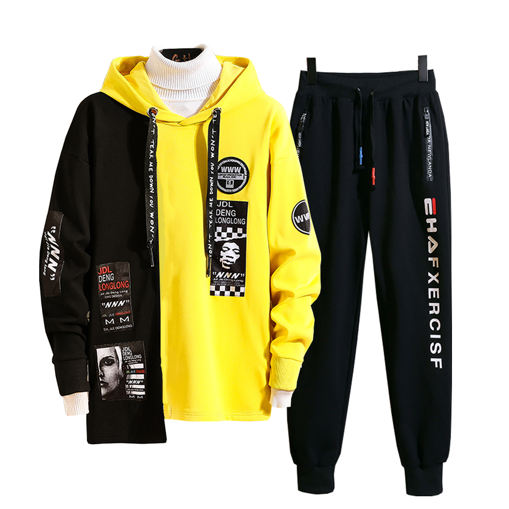 Bộ Đồ Nỉ Nam Áo Hoodies NNN Dài Tay Kết Hợp Quần Jogger Bo Gấu Phối Chữ Trẻ Trung Hot Trend Thời Trang FASHION4MENHN SET NAM 90000182