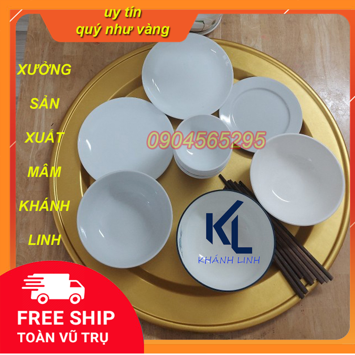 Mâm nhôm mạ vàng 61cm mâm ăn cơm ăn lẩu mạ theo ccong nghệ nano nhật bản ,giá xưởng