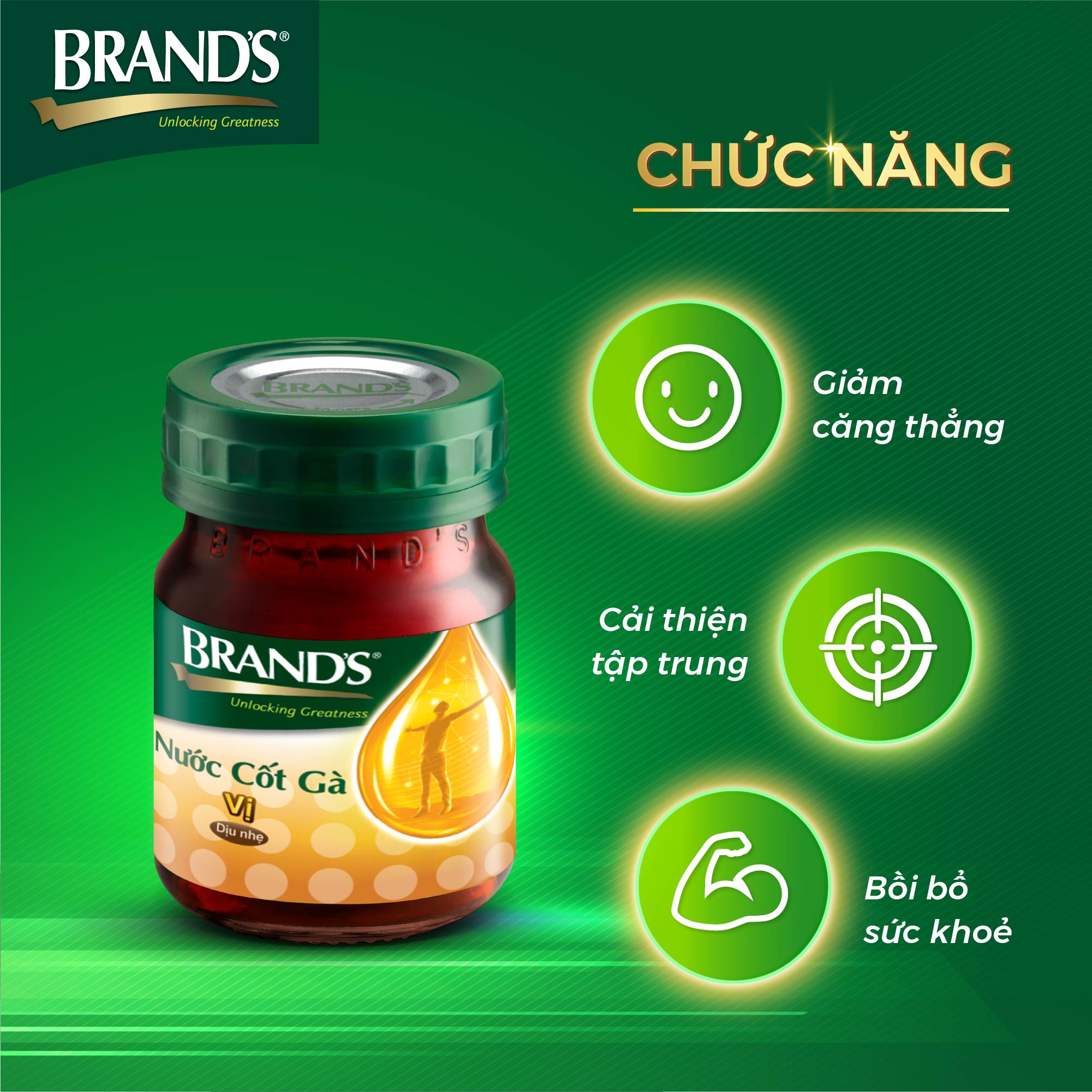 Combo 3 Hộp 6 Chai Nước Cốt Gà BRAND'S Vị Dịu Nhẹ (42ml/Chai)