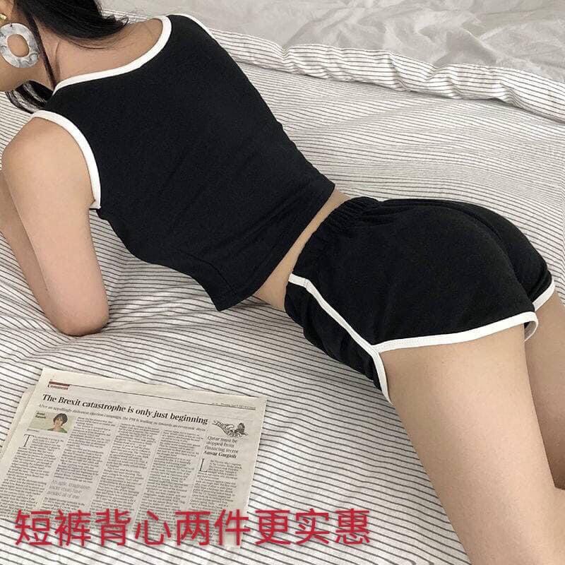 [HCM]Quần đùi ngắn nữ phối túi chạy viền