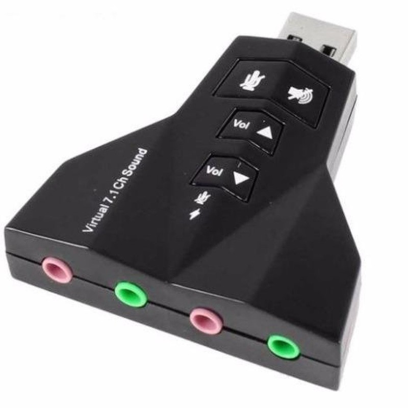 [HCM]Card âm thanh hình máy bay USB Sound Virtual 7.1
