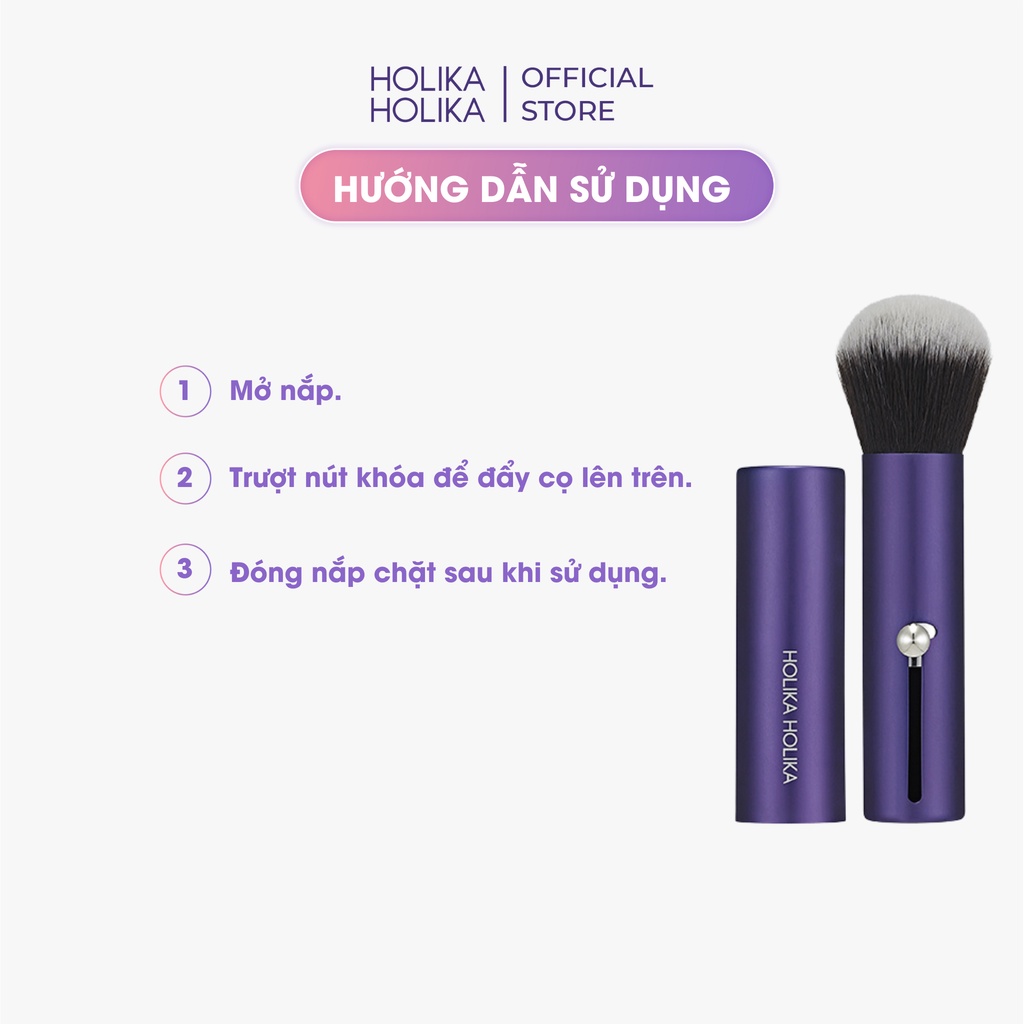 Cọ Phấn Phủ Có Nắp đậy Holika Holika Magic Tool Portable Auto Brush 7x2 (cm)