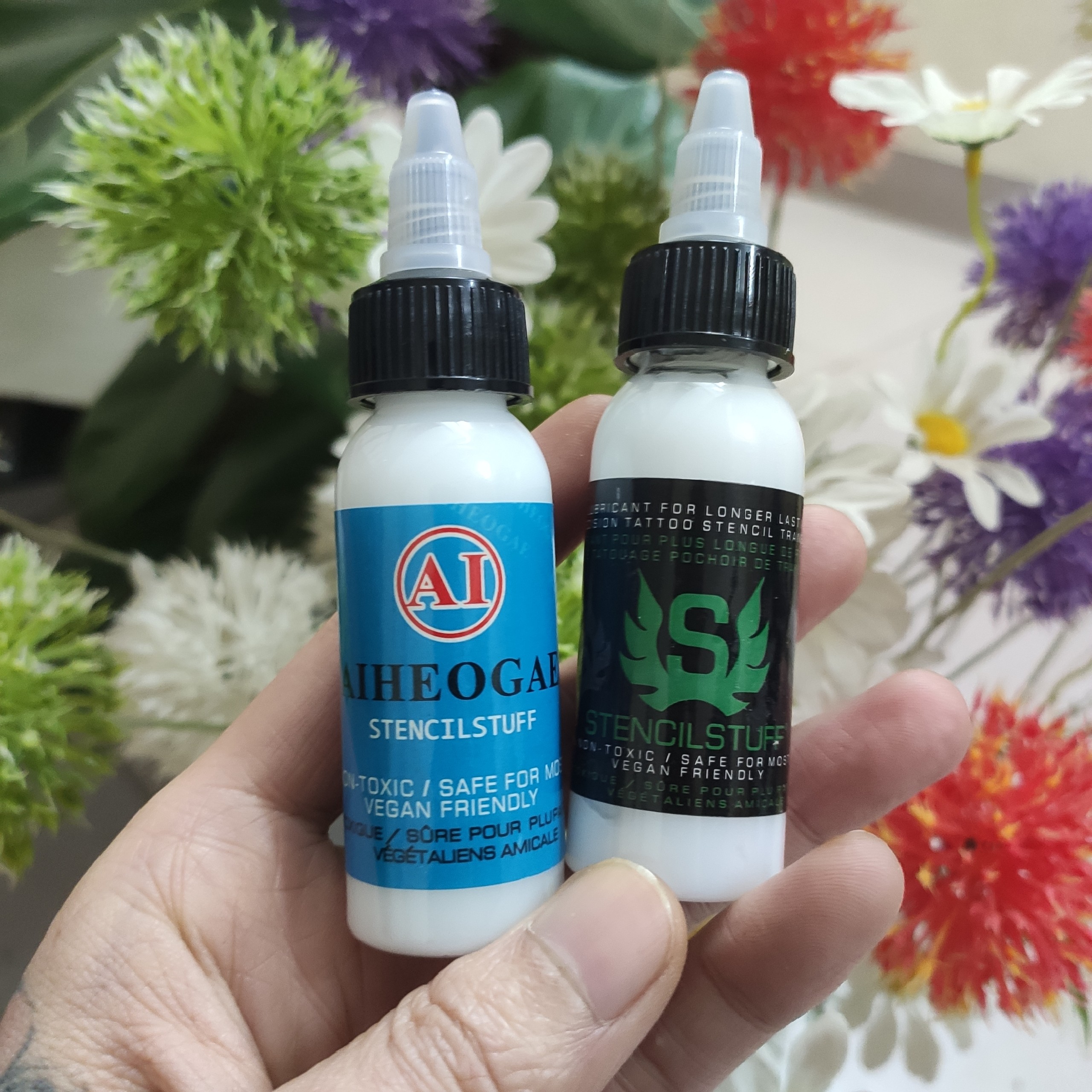 Cặp gel scan in hình xăm Aiheo Gae + Stencil Stuff ( 30 ml / 1 chai )