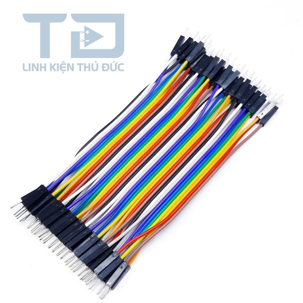 Dây Bẹ Điện Tử Đực-Cái 40 Sợi Dài 20cm