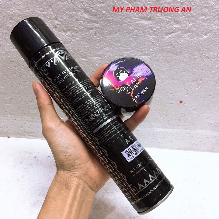 Combo Gôm Sáp Vuốt Tóc Giữ Nếp Cứng