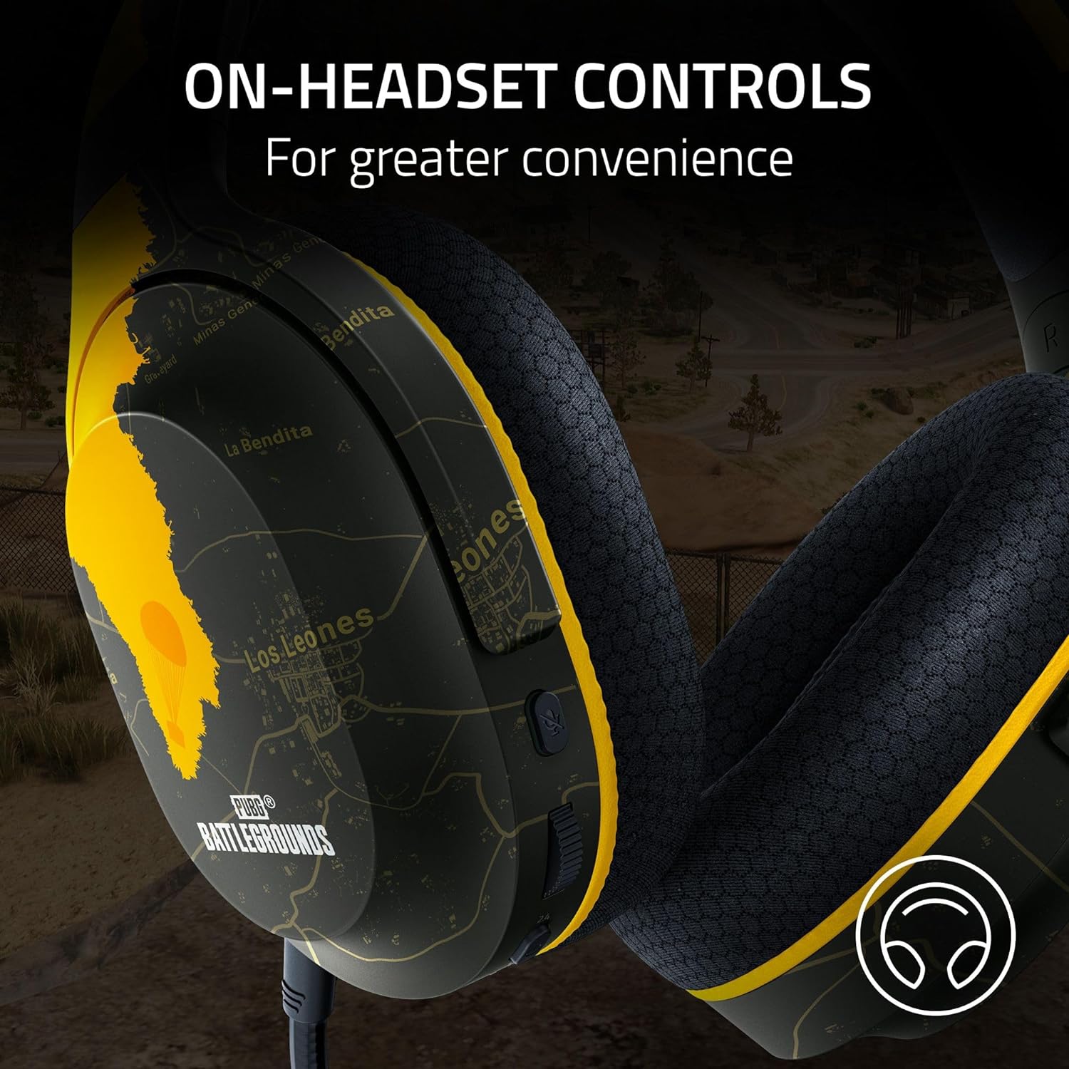 Razer Barracuda X - PUBG Edition Wireless Multi-platform Gaming and Mobile Headset (Tai nghe không dây Gaming) | 2.4GHz Wireless + Bluetooth | Lightweight | 40mm Drivers | Detachab