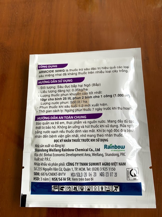 Thuốc trừ sâu Armcide 50wg