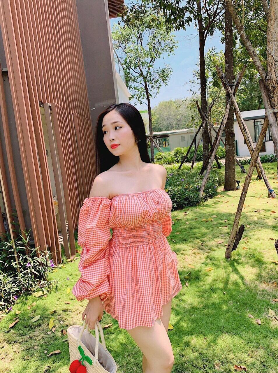 Đầm Nữ Xòe Lệch Vai Cúp Ngực Thời Trang  Sgr Đ62