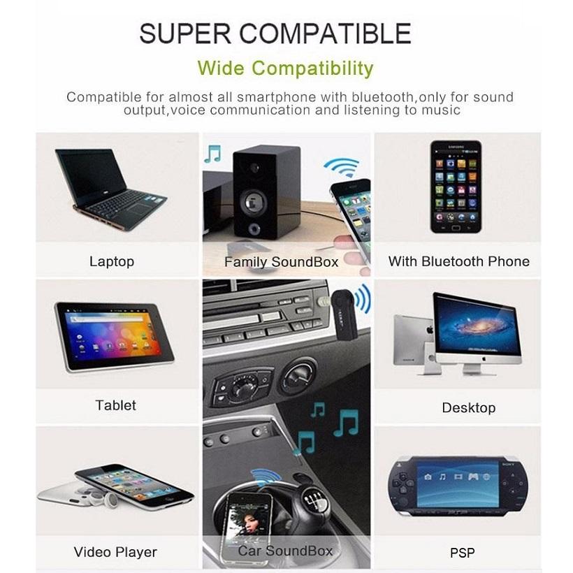 Usb tạo Bluetooth cho dàn âm thanh xe hơi amply loa Car Bluetooth (Đen)