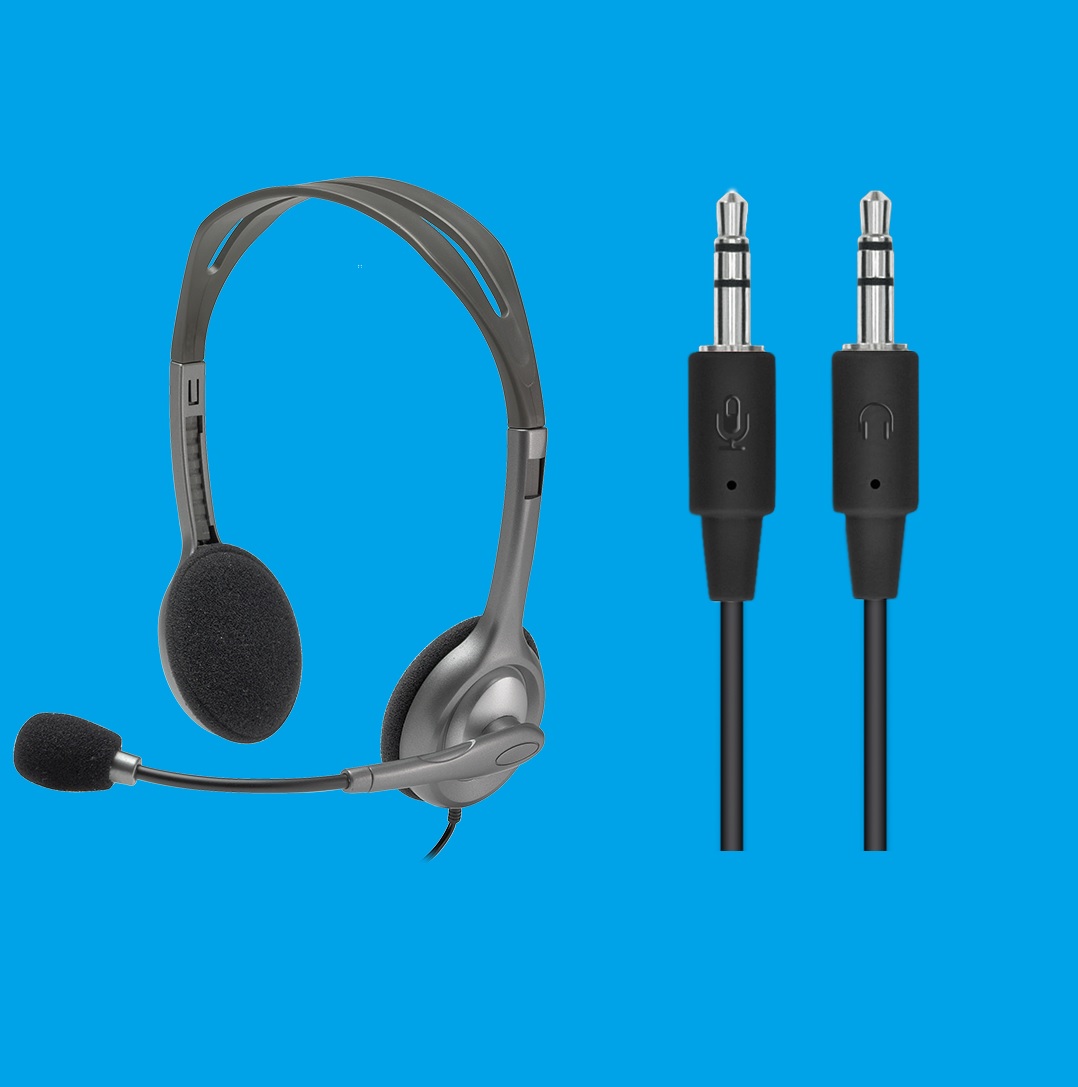 Tai nghe chụp tai cho máy tính bàn Logitech H110 có Mic