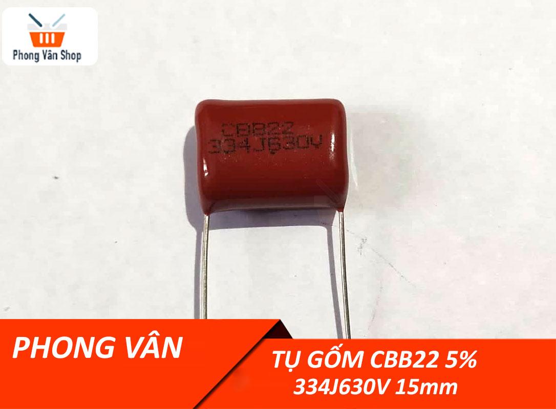 4 Tụ 334j630v CBB22 - chân cắm 15mm